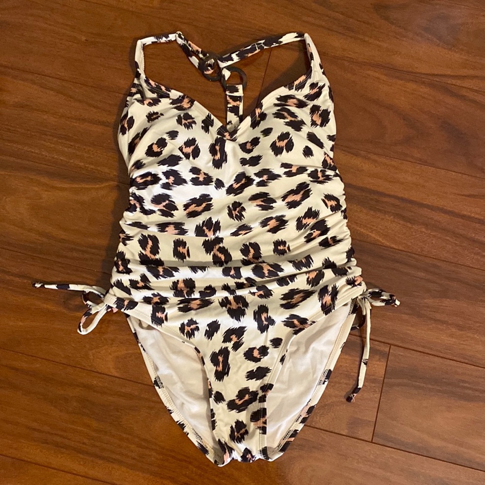 Women’s leopard one piece swimsuit